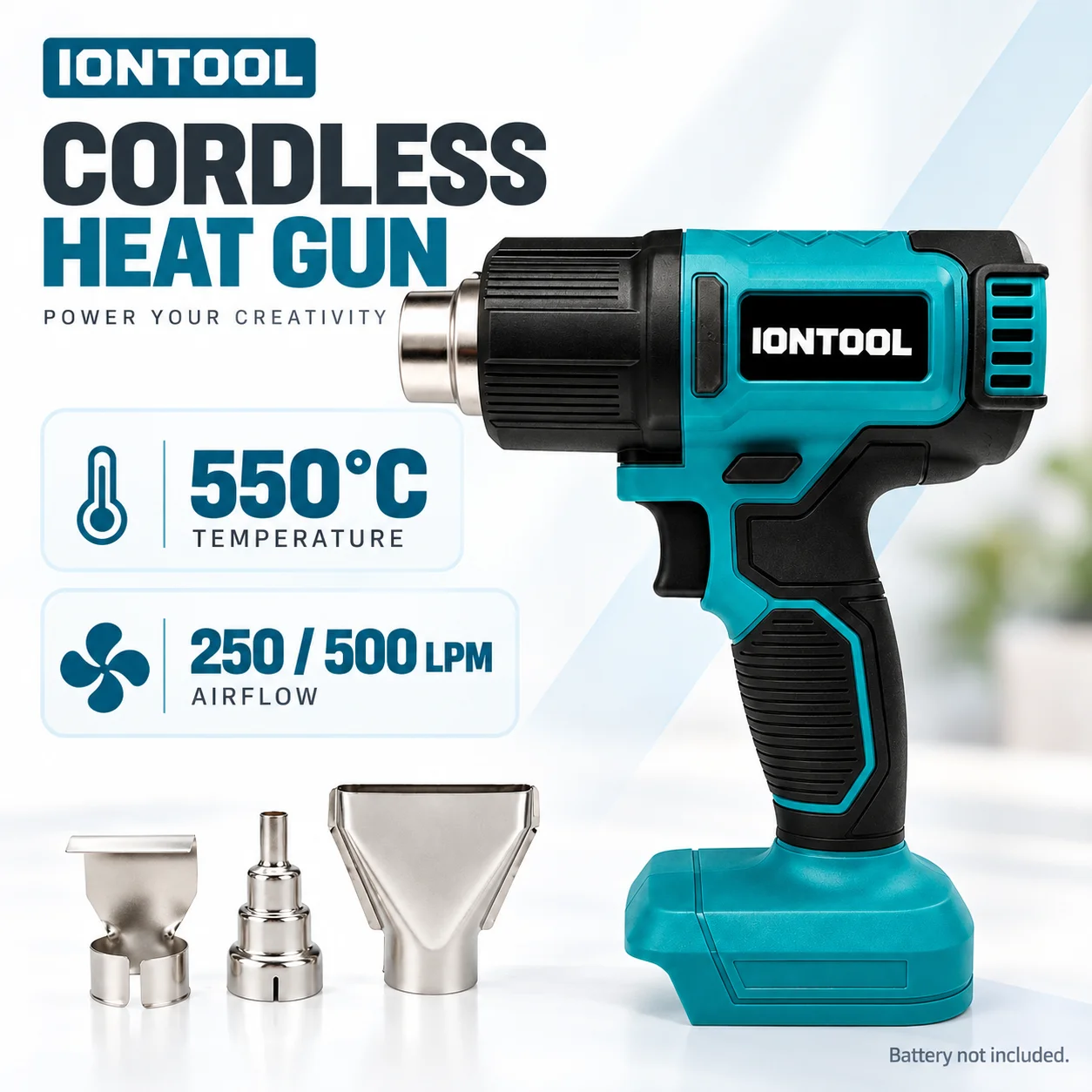 Беспроводной термофен IONTOOL  – обзор и цена Cordless Heat Gun For Shrink Tubing